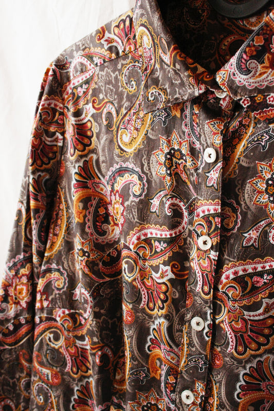 Showhemd Ranchriding Paisley Floral Damen S/M