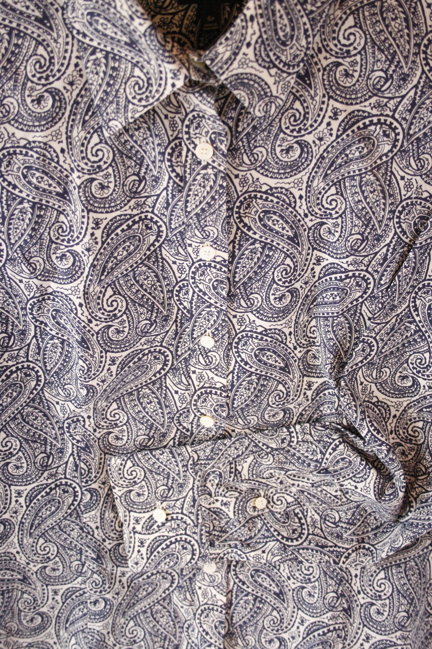 Showoberteil Ranchriding Paisley blau Damen S