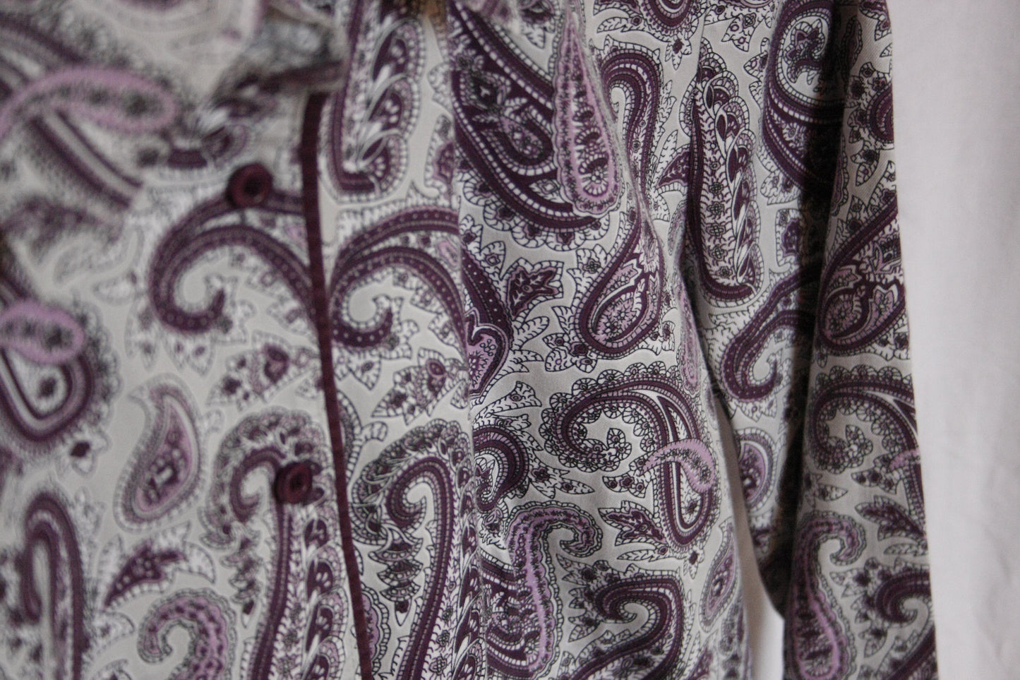 Showoberteil für die Ranchriding Paisley Beige lila Damen S