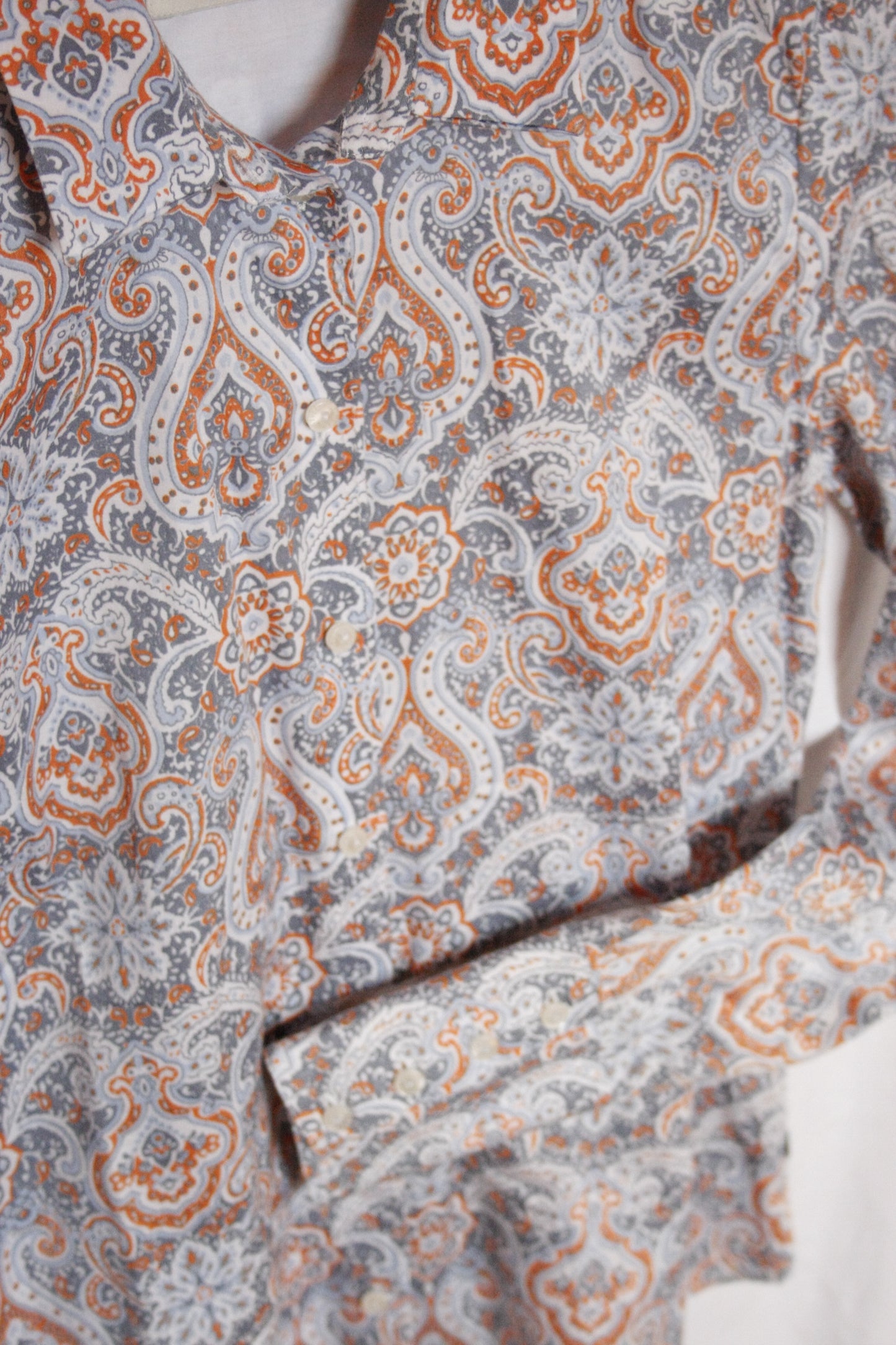 Showoberteil Ranchriding Paisley hellblau Damen S