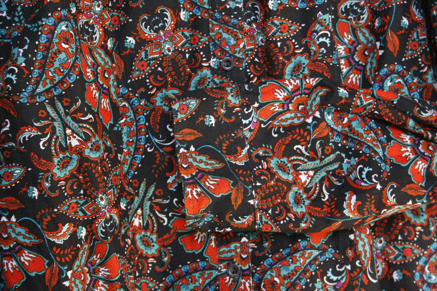 Showoberteil Ranchriding Paisley Schwarz Damen Größe M