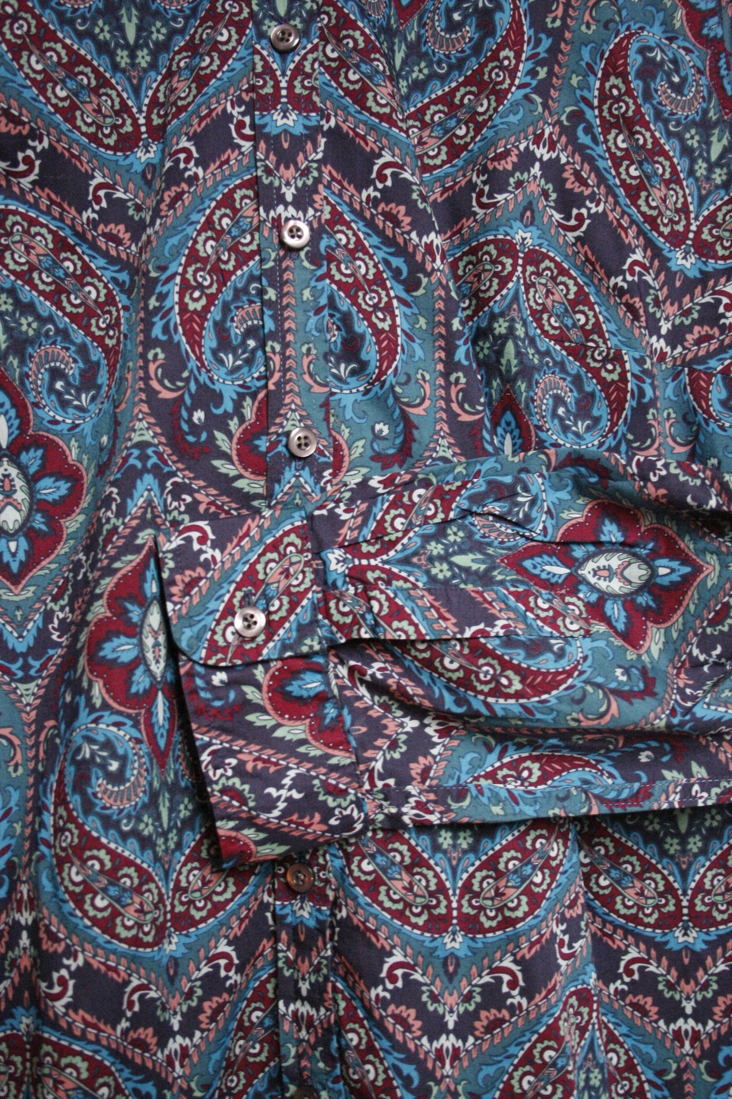 Showoberteil Ranchriding Paisley blau Damen XXL