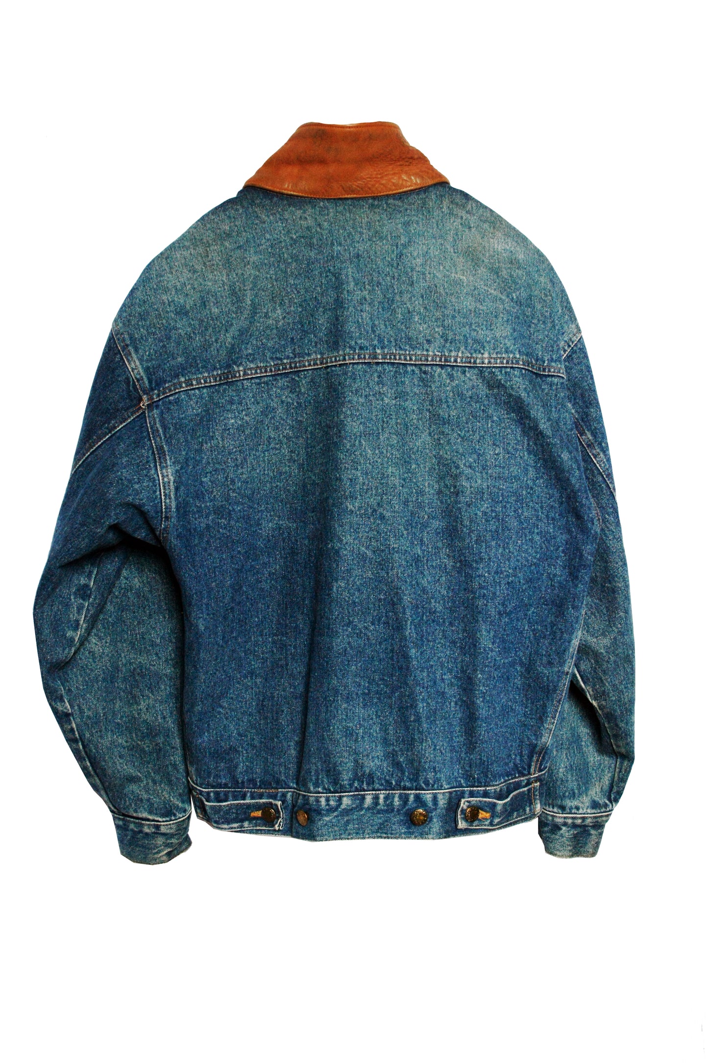 Vintage Denim Leather Jacket