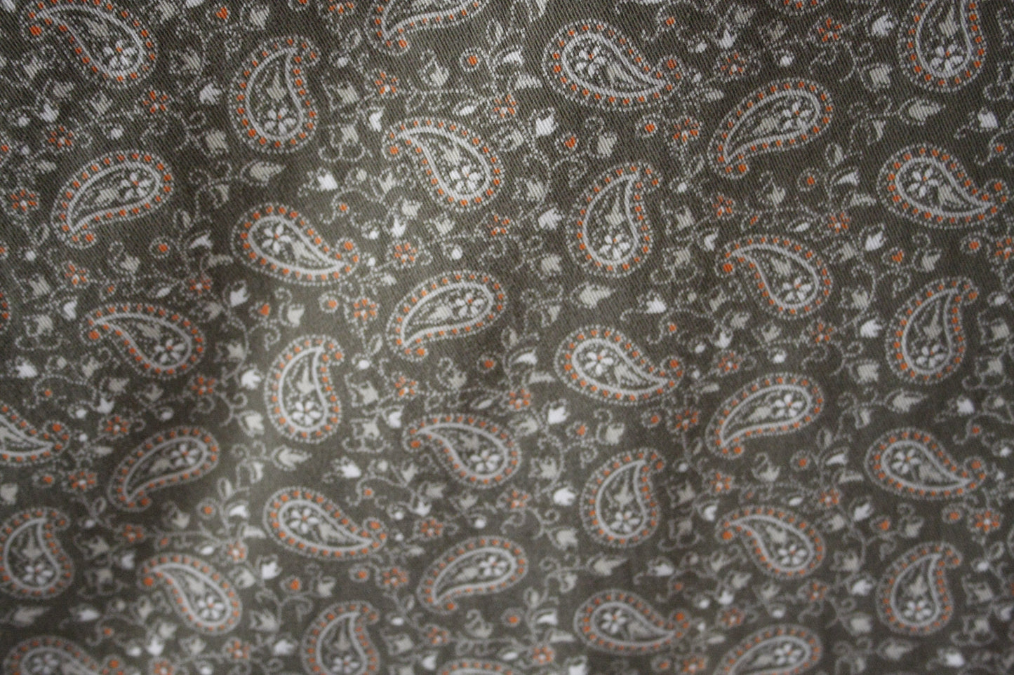 VIntage Shirt Paisley grün 7/8 Ärmel Damen M