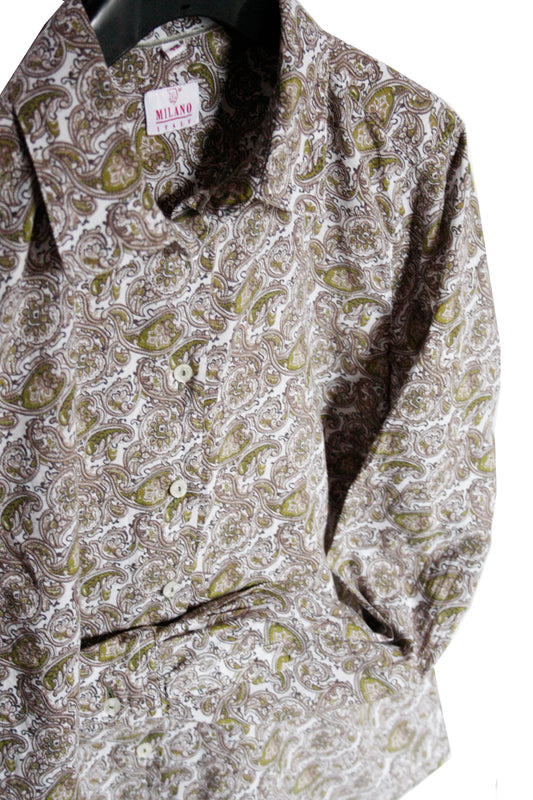 Showoberteil Ranchriding Paisley grün Damen XL