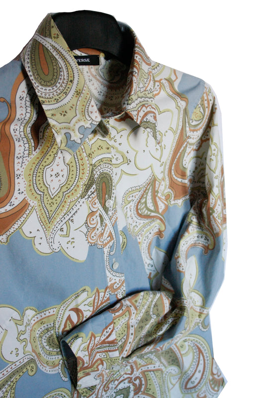 Showshirt Ranchriding Paisley Hemd Bunt Damen M