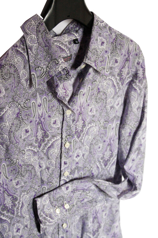 Showoberteil Ranchriding Paisley Flieder/Lila Damen S