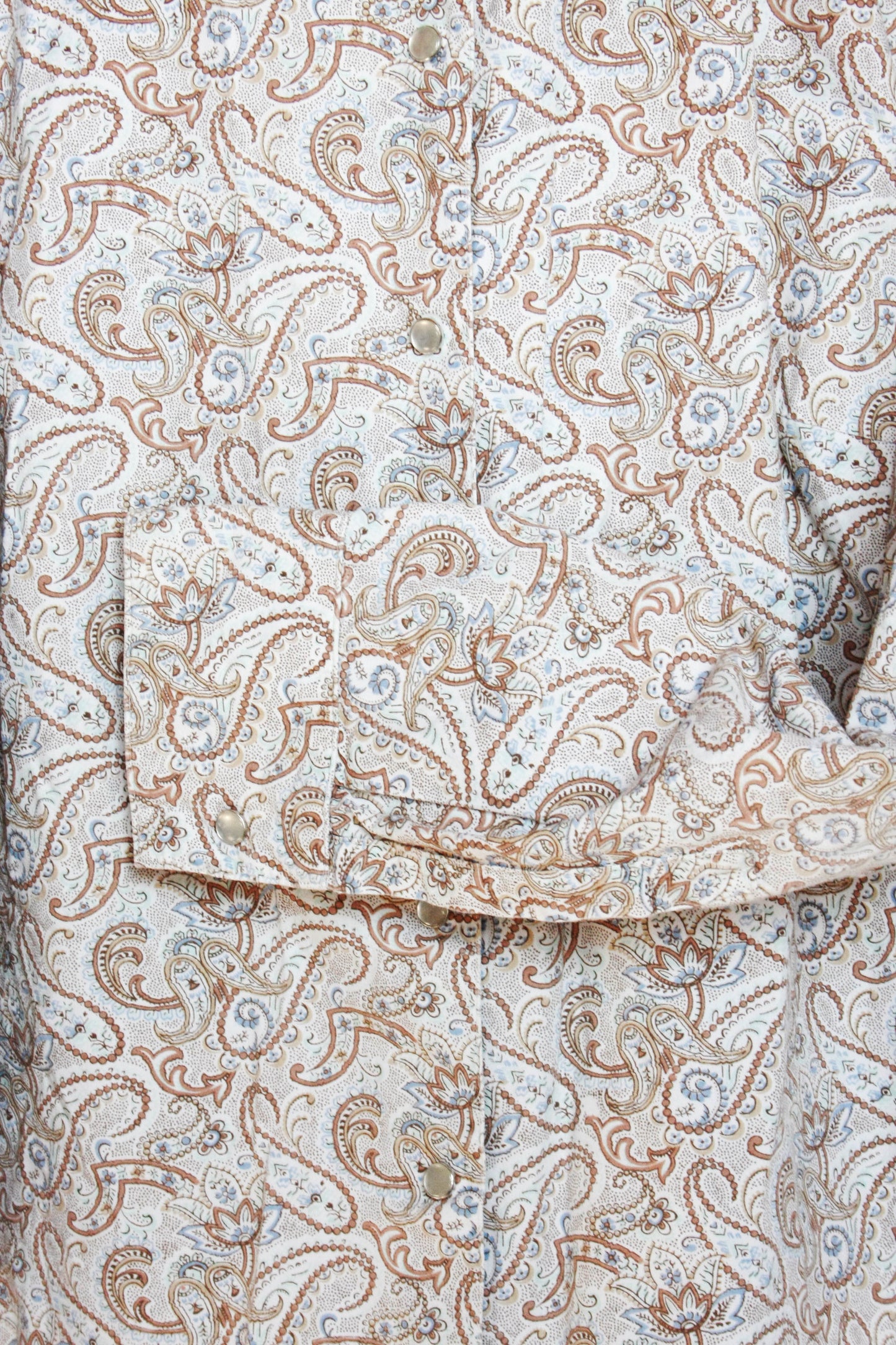 Vintage Showoberteil Ranchriding Paisley hellbraun Damen L/XL