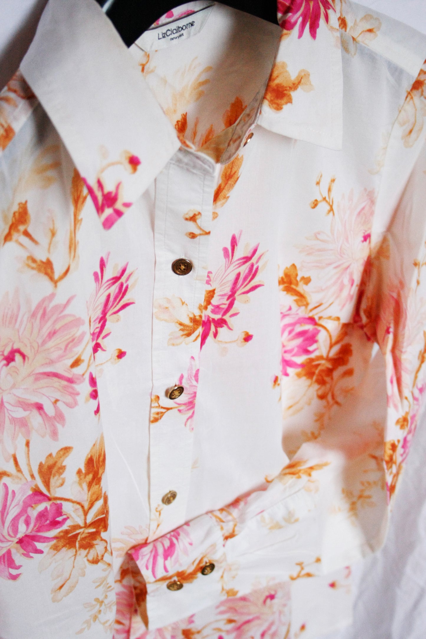 Leichtes Showoberteil Ranchriding Floral pink Damen S/M