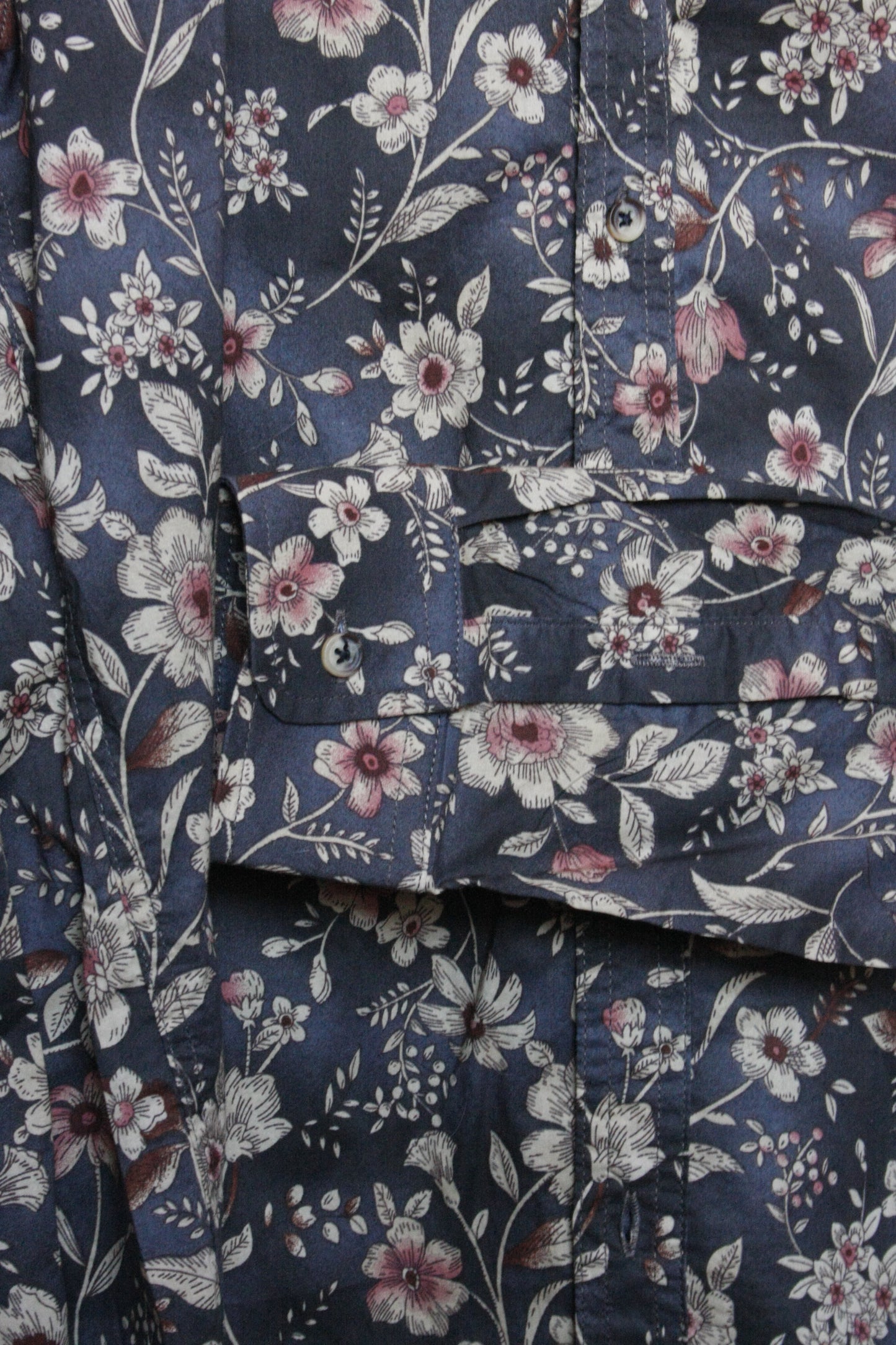 Showoberteil Ranchriding Floral blau Damen M