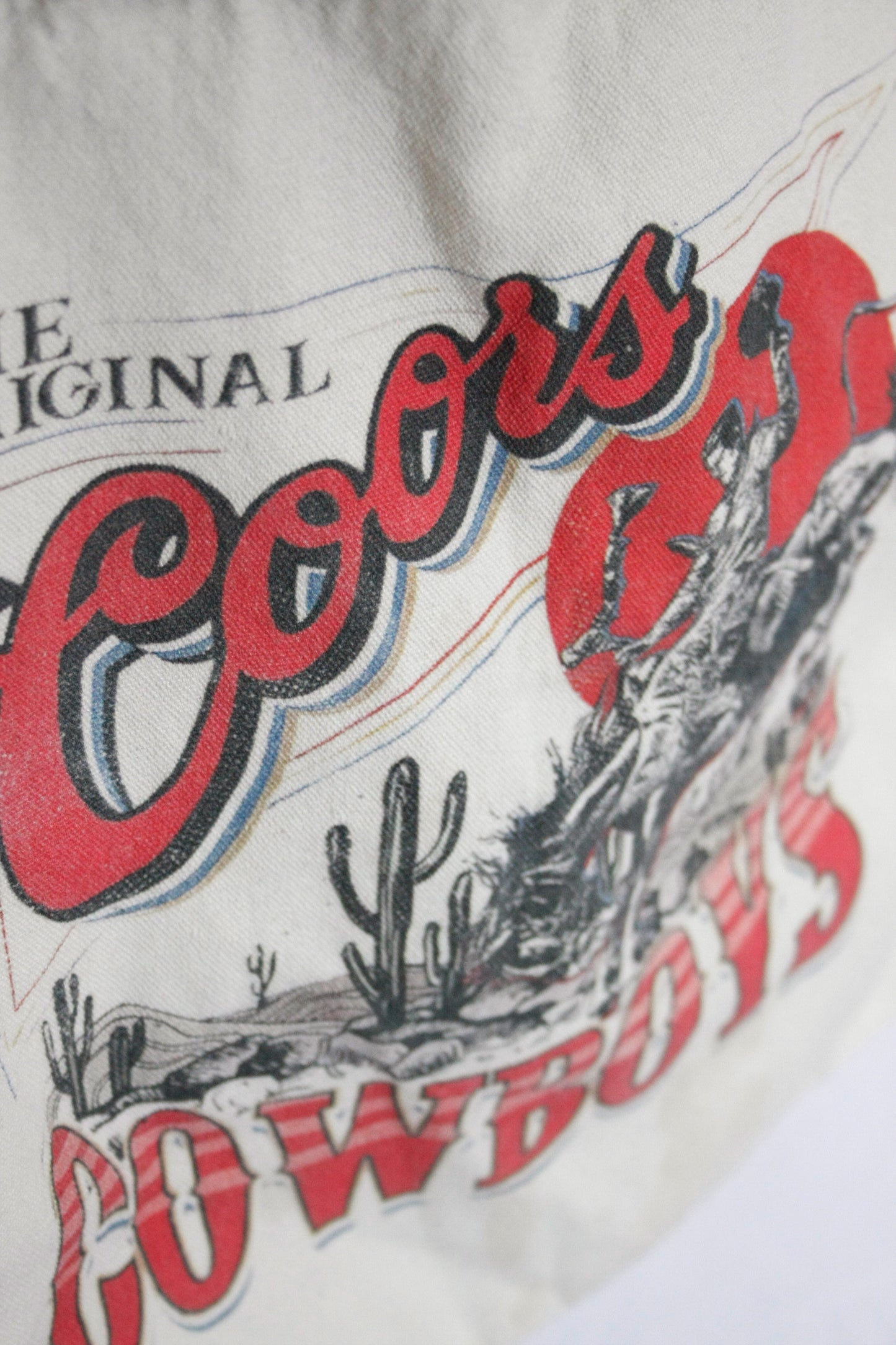 Vintage Tote Bag Coors Cowboys