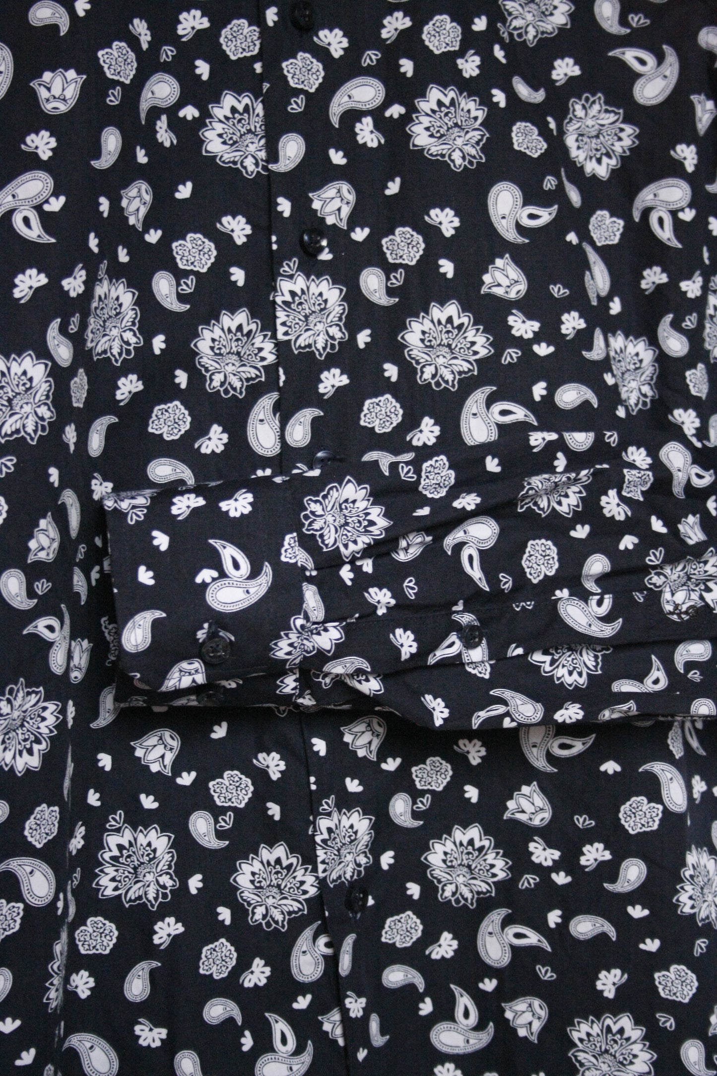 Showoberteil Paisley dunkelblau Herren S