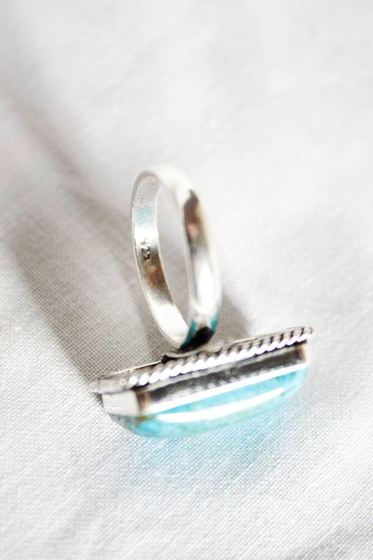 Ring Square Turqoise