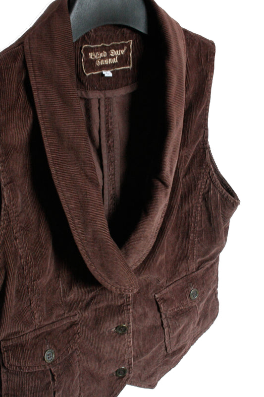 Ranch Riding Weste Cord braun Damen M