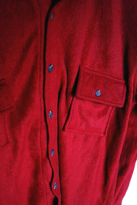 Vintage Fluffy Shirt red Herren M