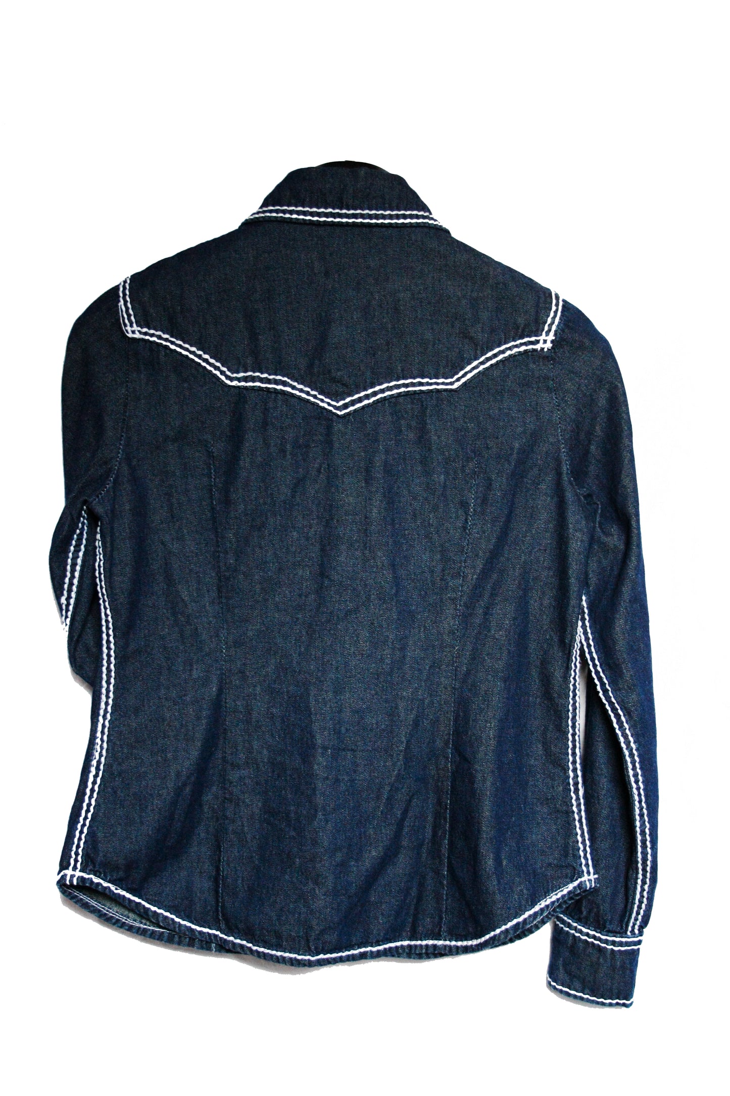 Vintage Denim Button Up Showshirt Damen Gr. S