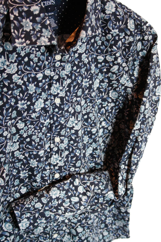 Showshirt Ranchriding Flower Hemd deep Blue Damen M