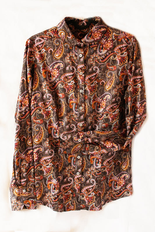 Showhemd Ranchriding Paisley Floral Damen S/M