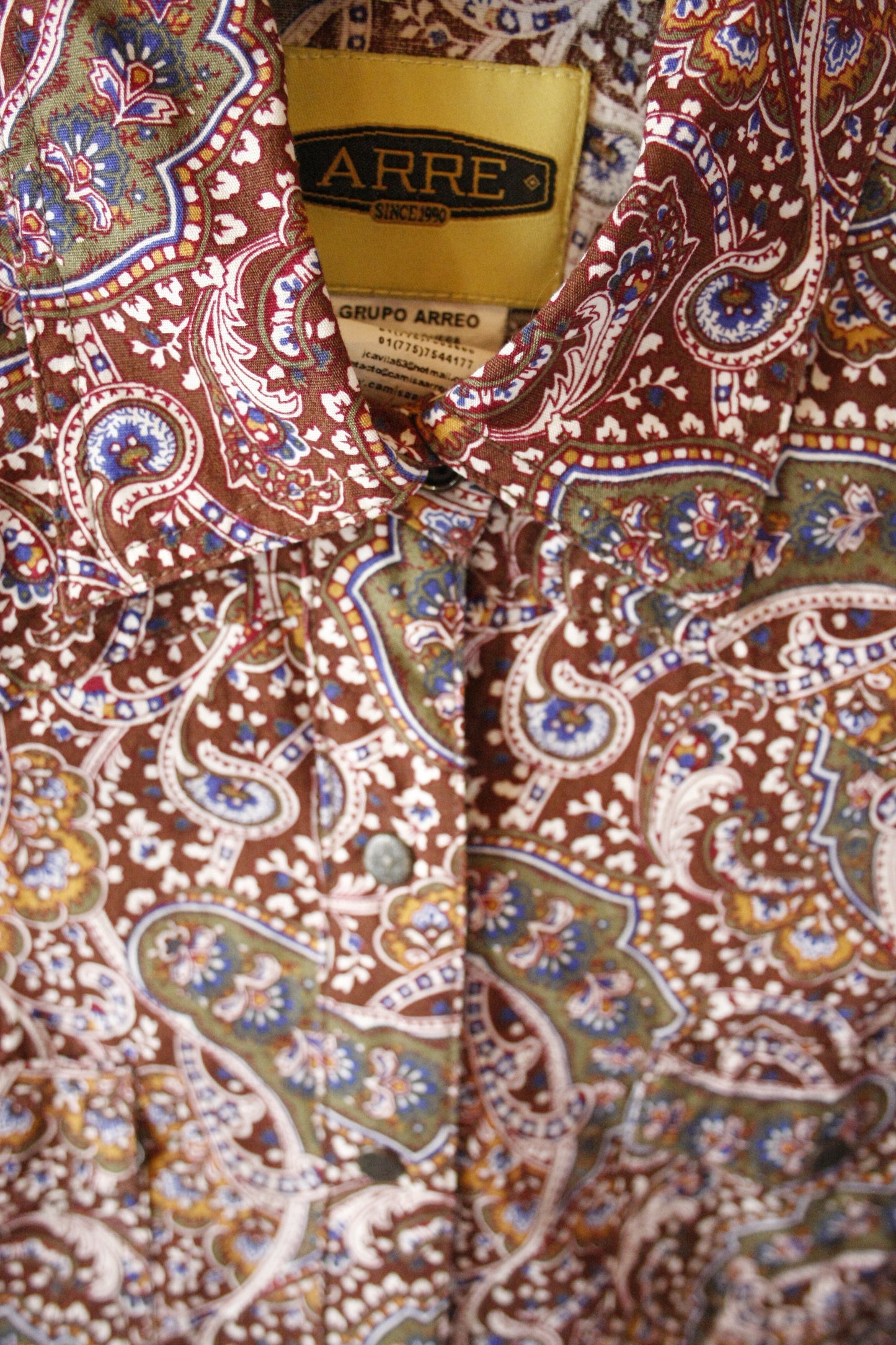 Vintage Showshirt Ranchriding Paisley bunt Damen XS/S