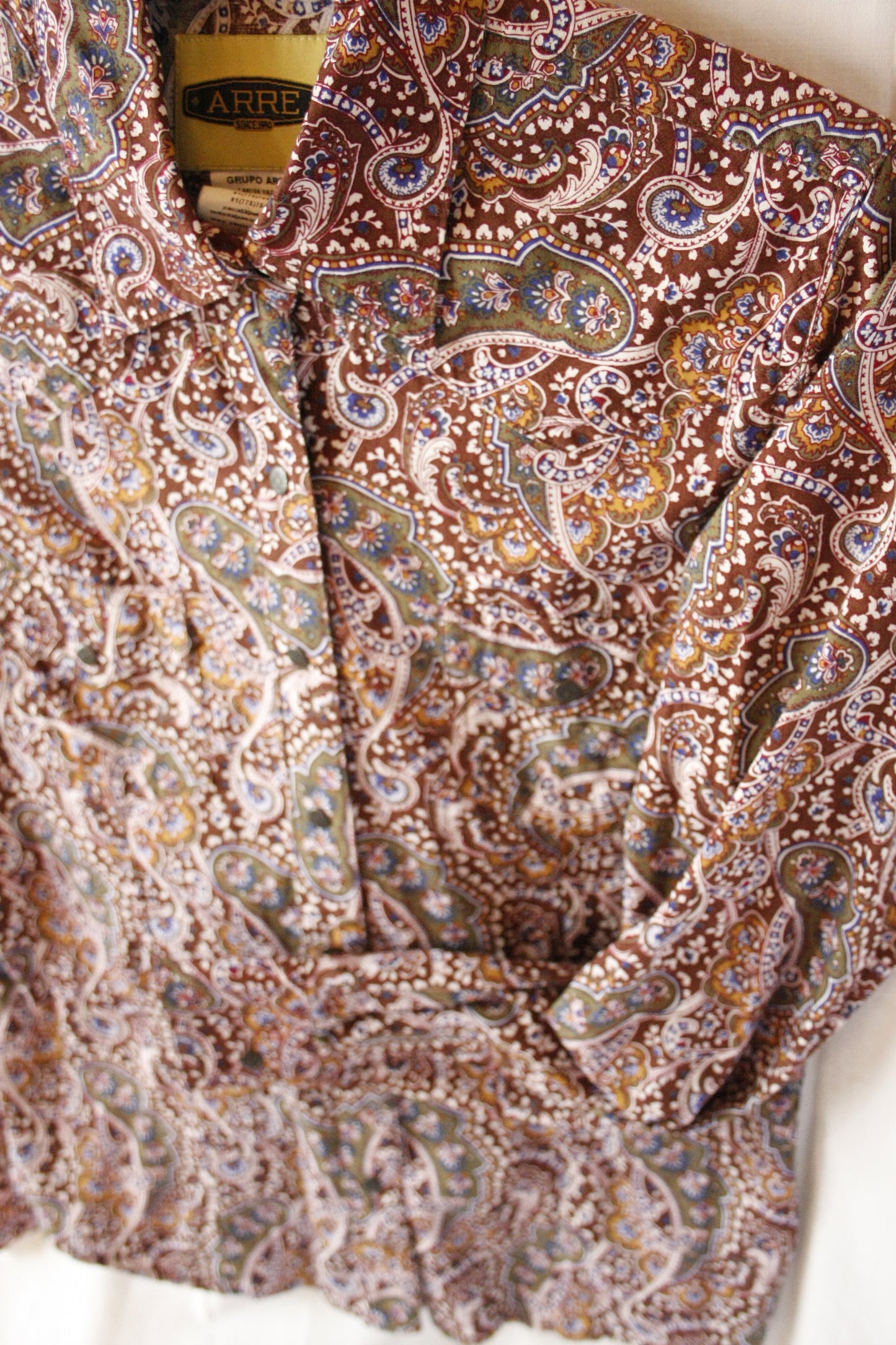 Vintage Showshirt Ranchriding Paisley bunt Damen XS/S