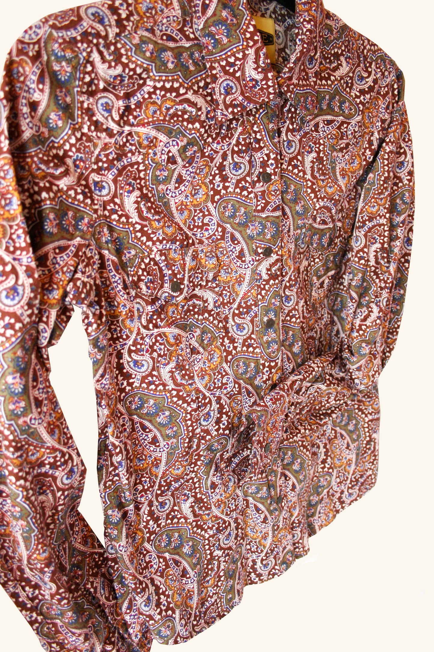 Vintage Showshirt Ranchriding Paisley bunt Damen XS/S