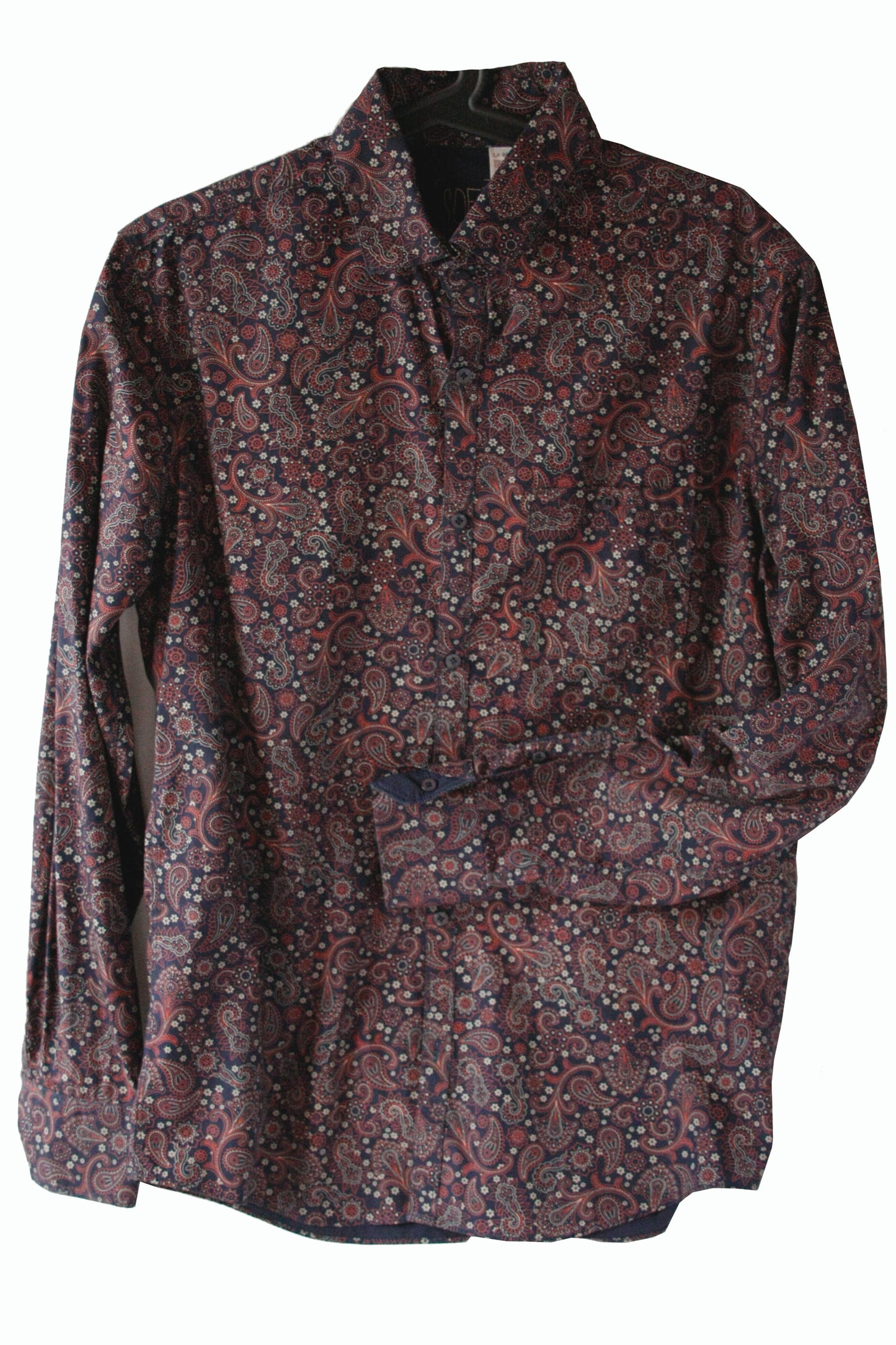 Showoberteil Paisley dunkelblau Unisex