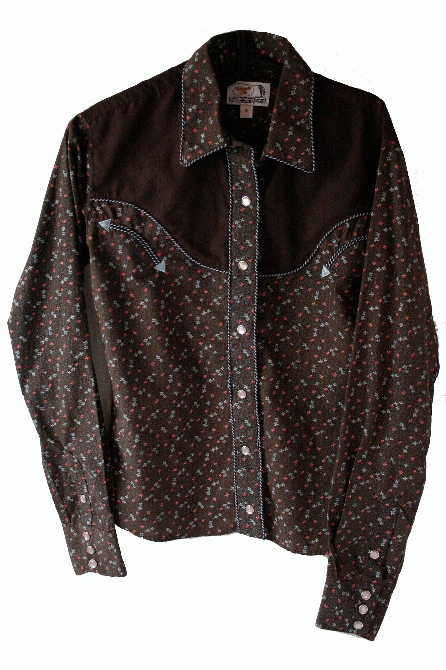 Vintage Showshirt Ranchriding Black/Blue Damen S