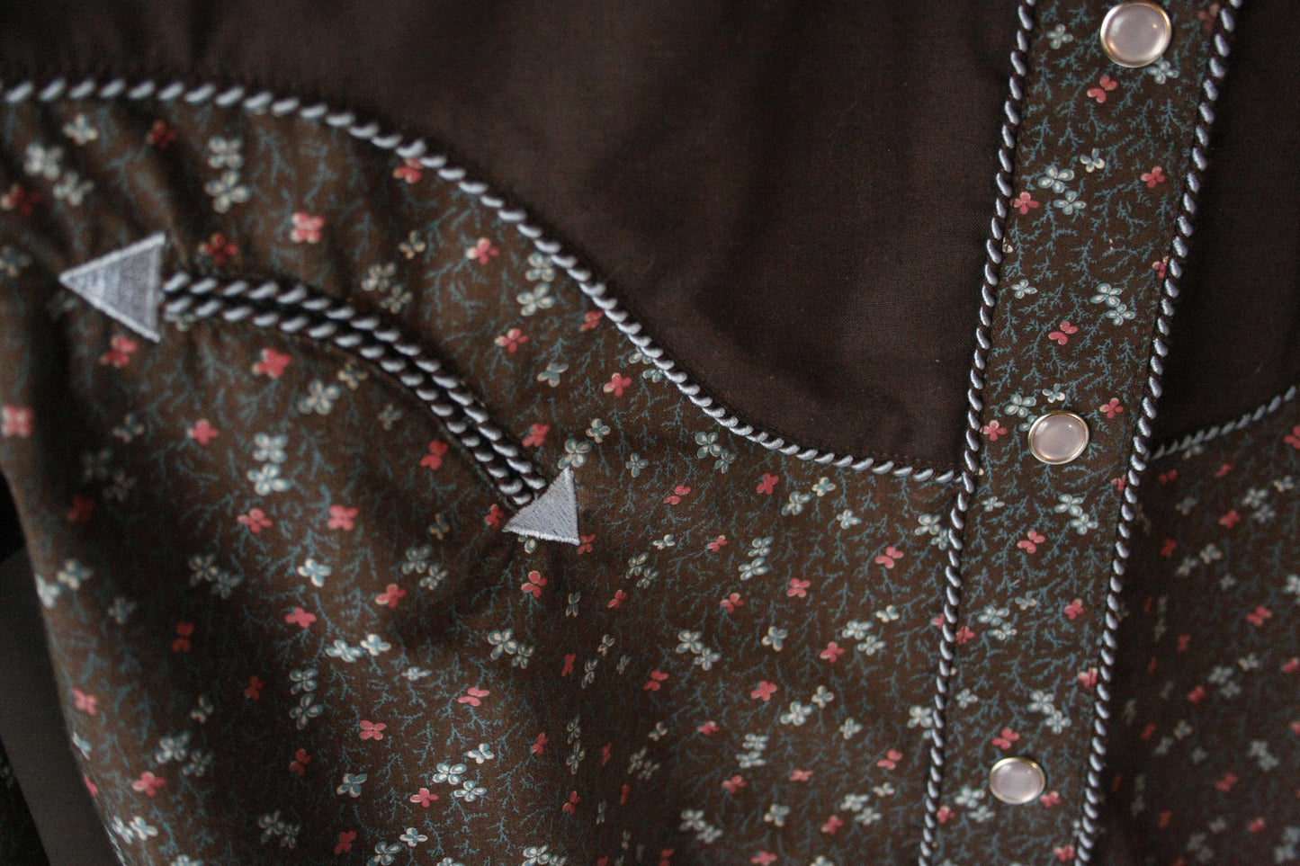 Vintage Showshirt Ranchriding Black/Blue Damen S