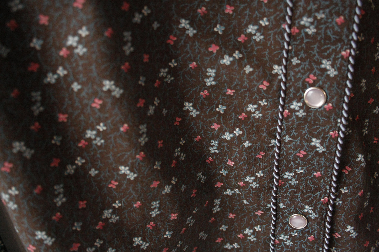 Vintage Showshirt Ranchriding Black/Blue Damen S