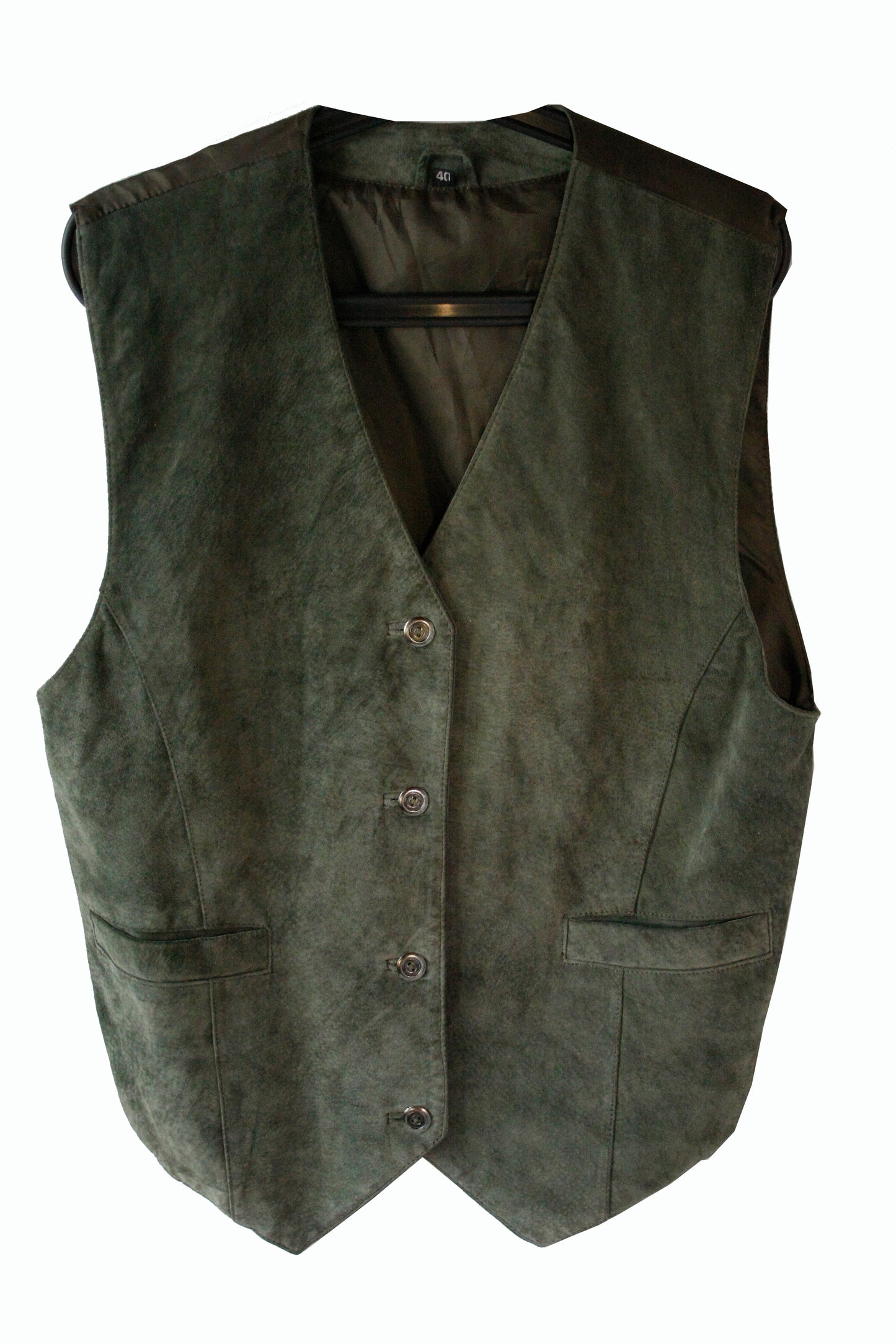 Ranch Riding Weste Leder Waldgrün Herren L/XL