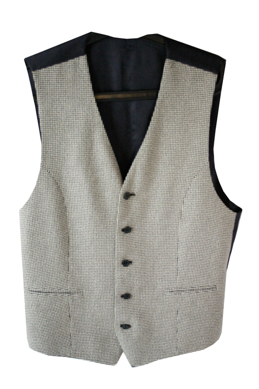 Vintage Ranch Riding Weste Kariert Unisex