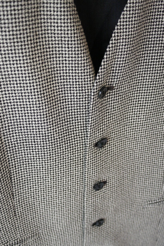 Vintage Ranch Riding Weste Kariert Unisex