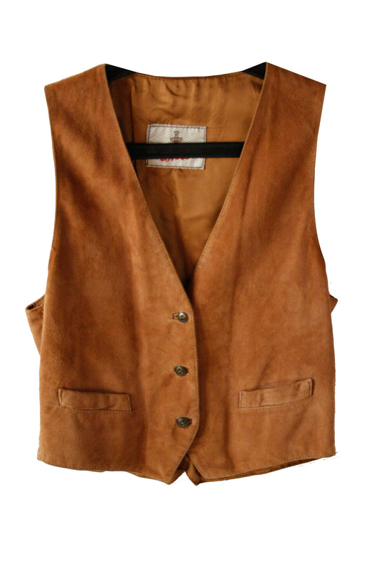 Vintage Ranch Riding Weste Wildleder Damen M