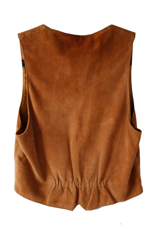 Vintage Ranch Riding Weste Wildleder Damen M