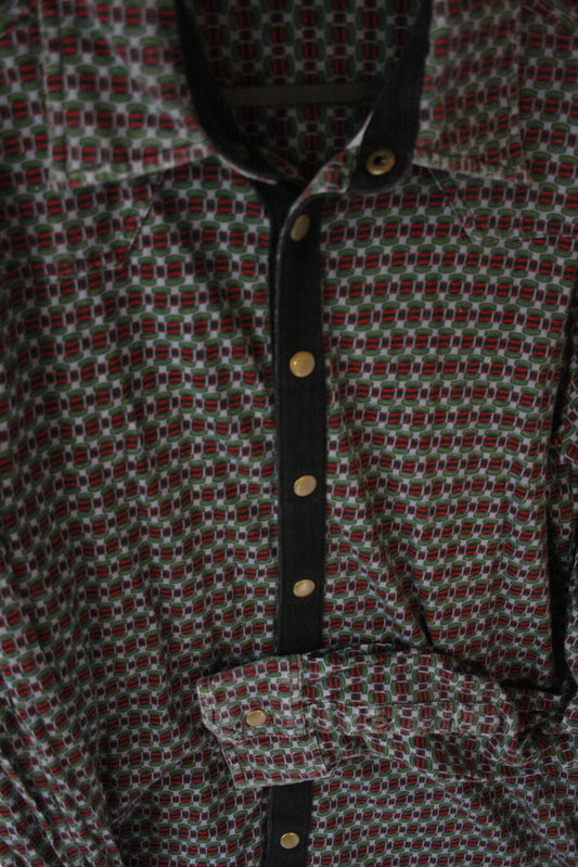 Showoberteil Ranchriding Geometrisch Herren L