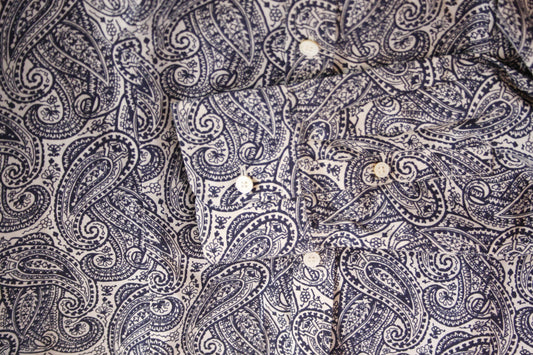 Showoberteil Ranchriding Paisley blau Damen S