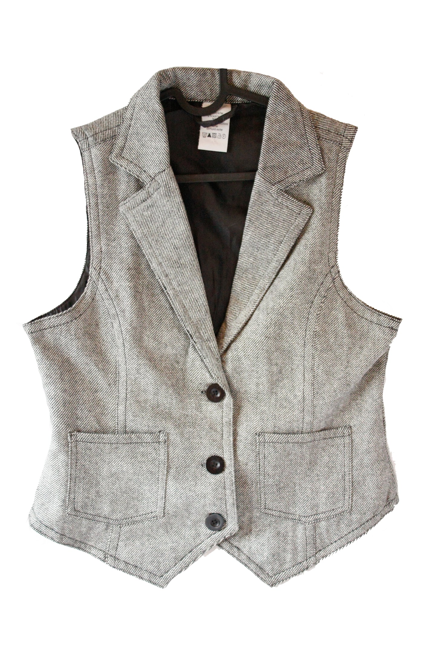 Vintage Ranch Riding Weste Tweed Damen M