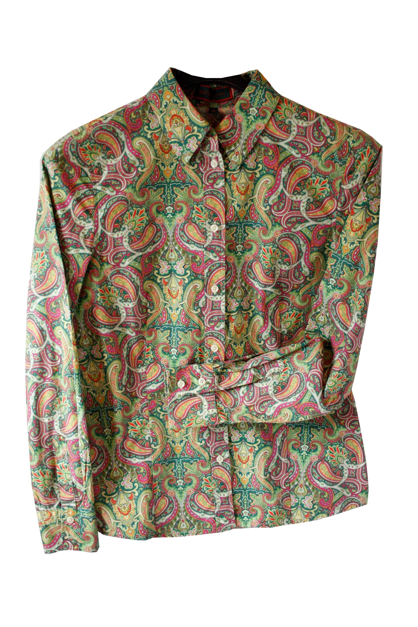 Showoberteil Ranchriding Paisley grün Damen M