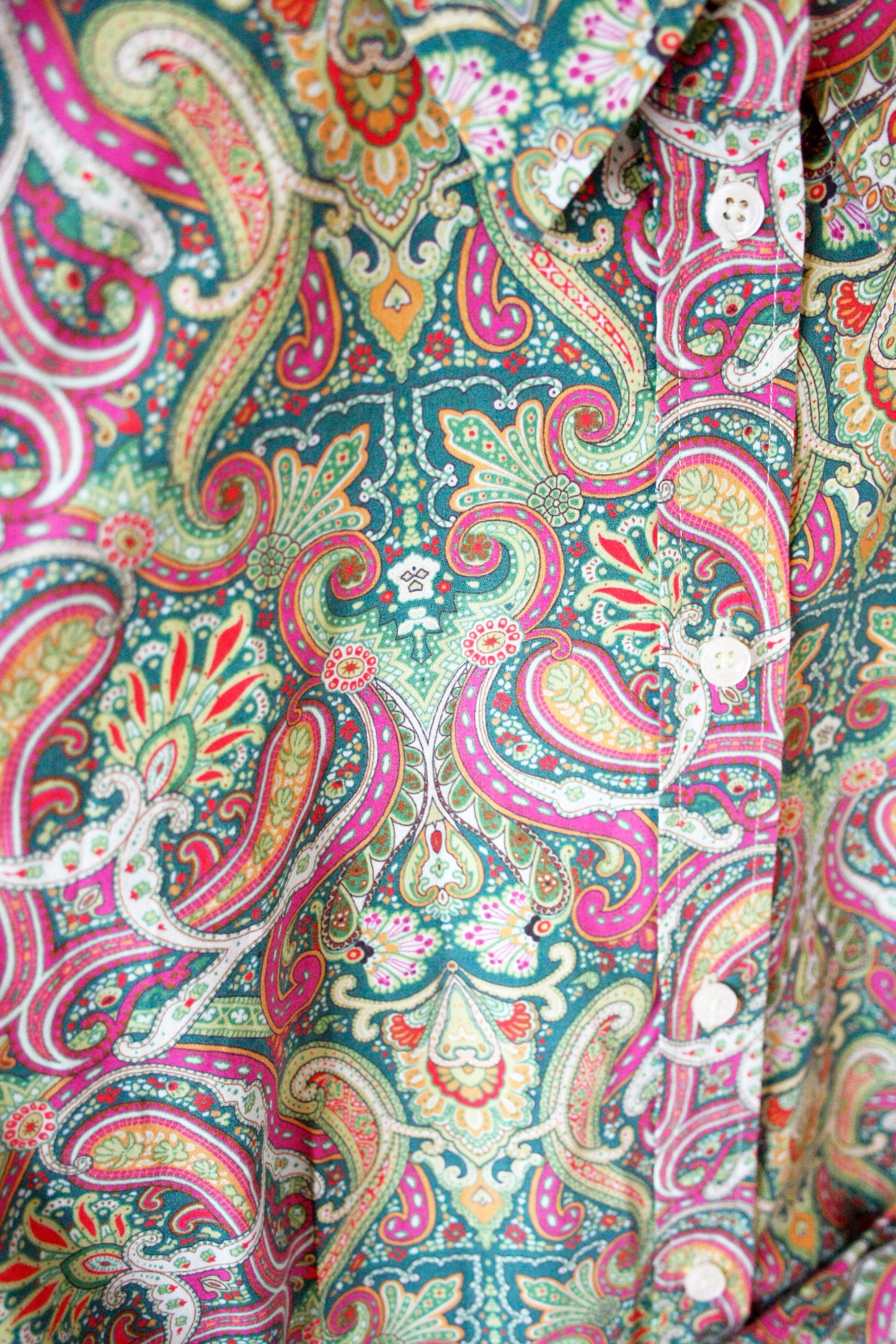 Showoberteil Ranchriding Paisley grün Damen M