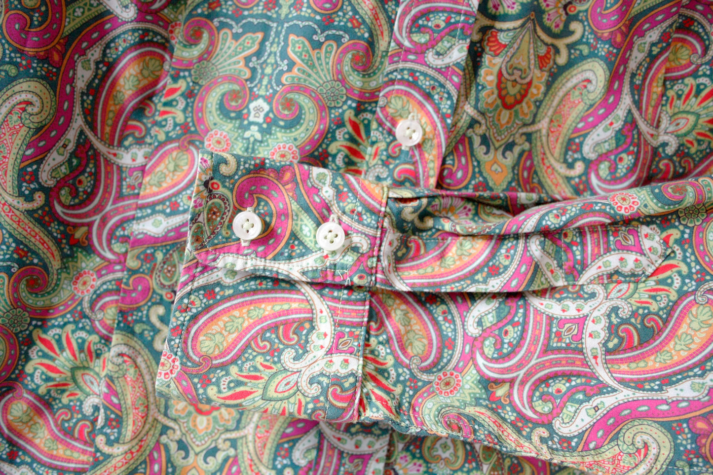 Showoberteil Ranchriding Paisley grün Damen M