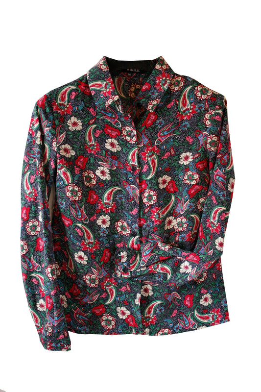 Showoberteil Ranchriding floral Damen M