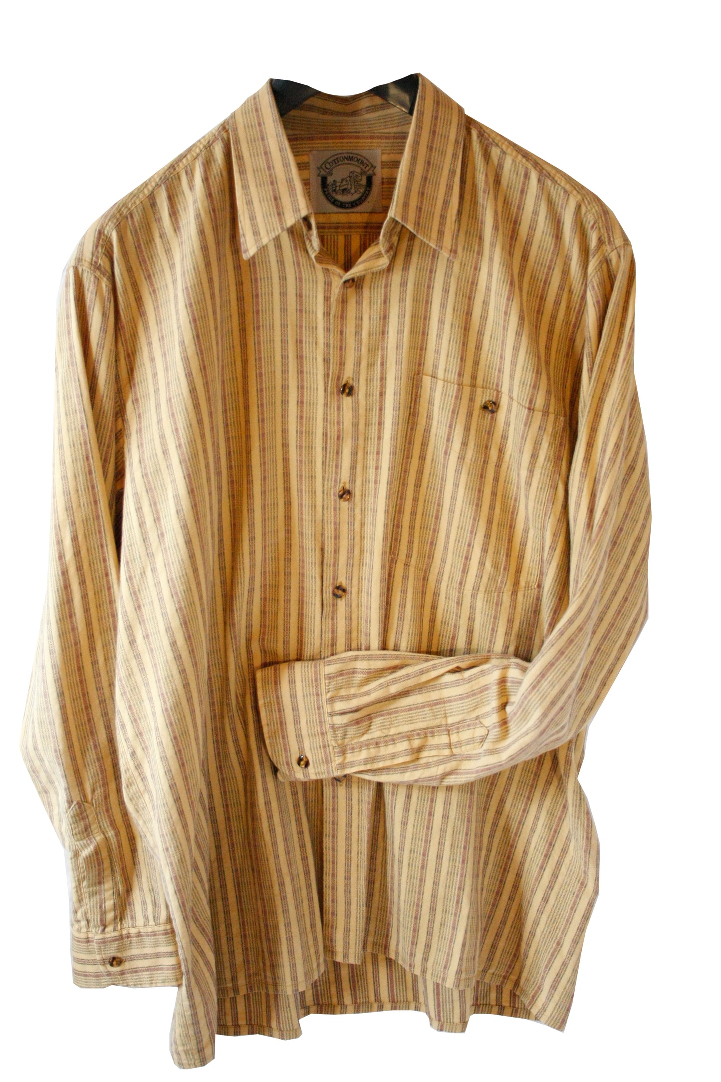 Leichtes Vintage Showoberteil Ranchriding Stripes Herren L