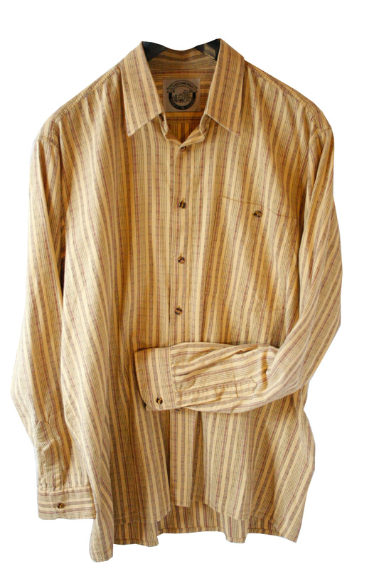 Leichtes Vintage Showoberteil Ranchriding Stripes Herren L