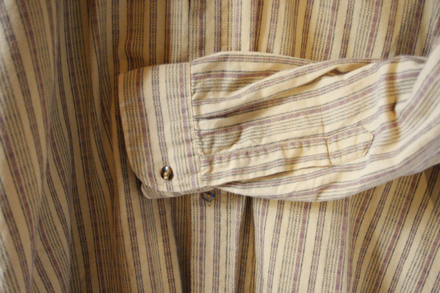 Leichtes Vintage Showoberteil Ranchriding Stripes Herren L