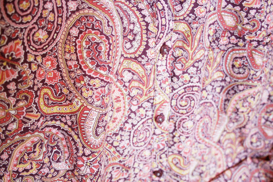 Showoberteil Ranchriding Paisley Lila Größe M