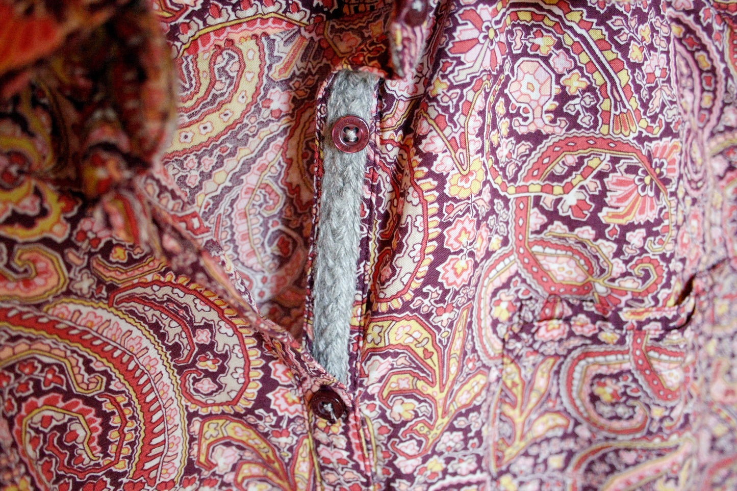 Showoberteil Ranchriding Paisley Lila Größe M