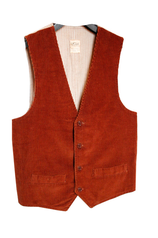 Vintage Ranch Riding Weste Cord rust Damen M