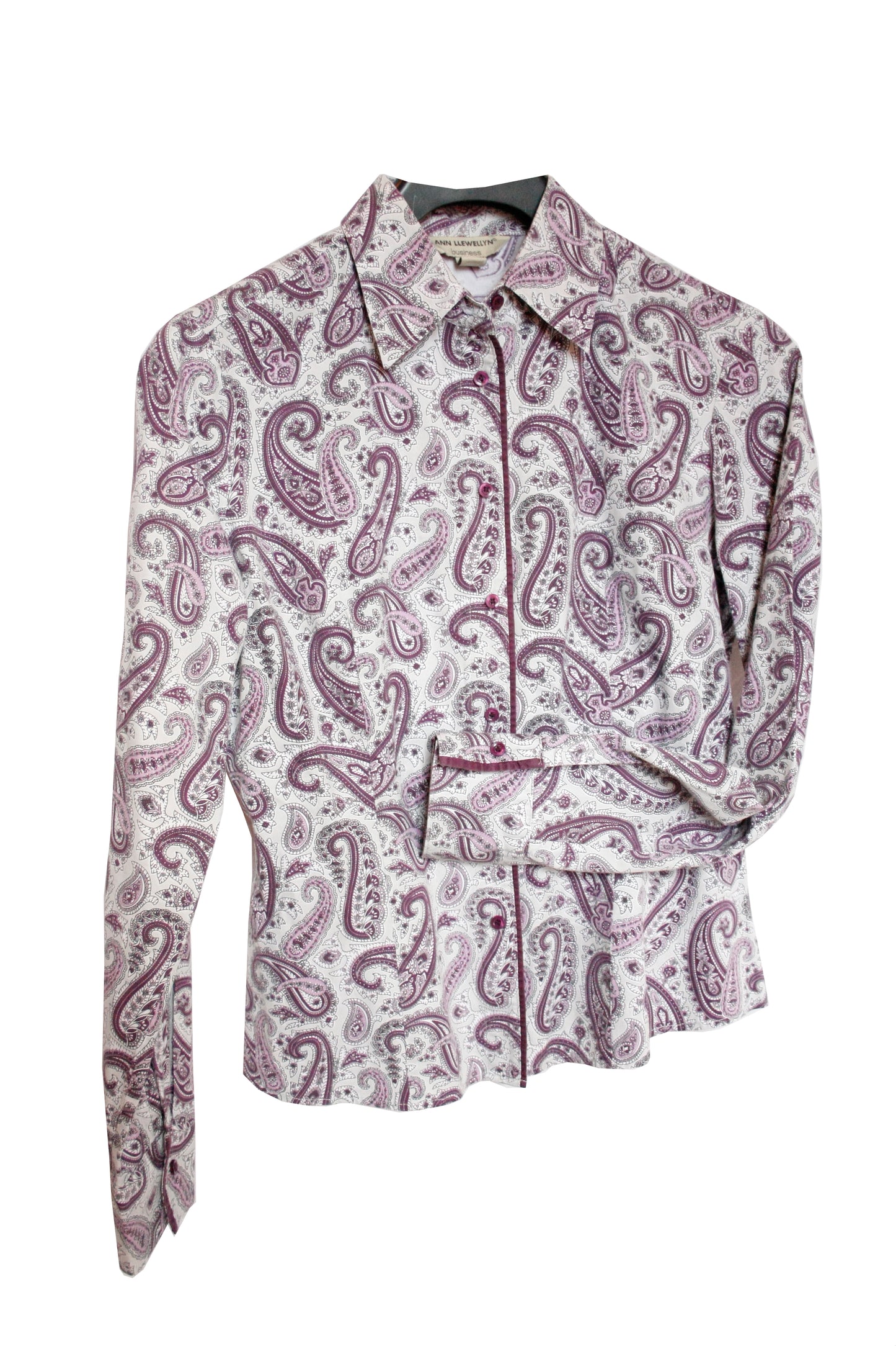 Showoberteil für die Ranchriding Paisley Beige lila Damen S