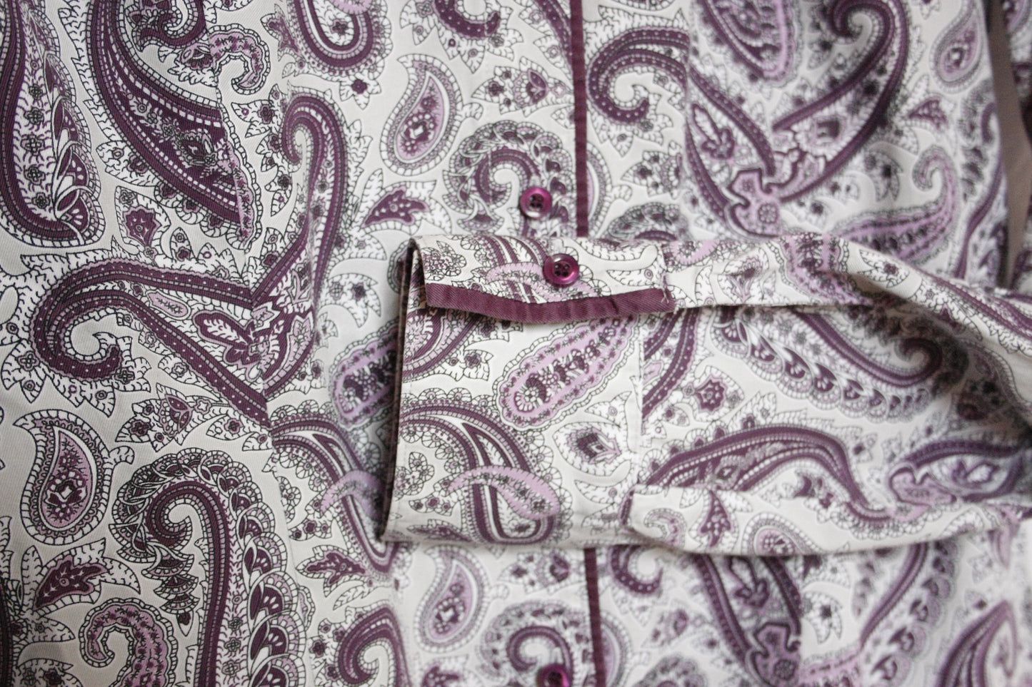 Showoberteil für die Ranchriding Paisley Beige lila Damen S