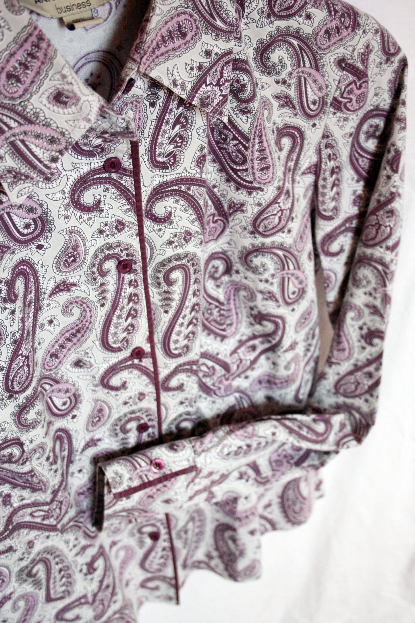 Showoberteil für die Ranchriding Paisley Beige lila Damen S